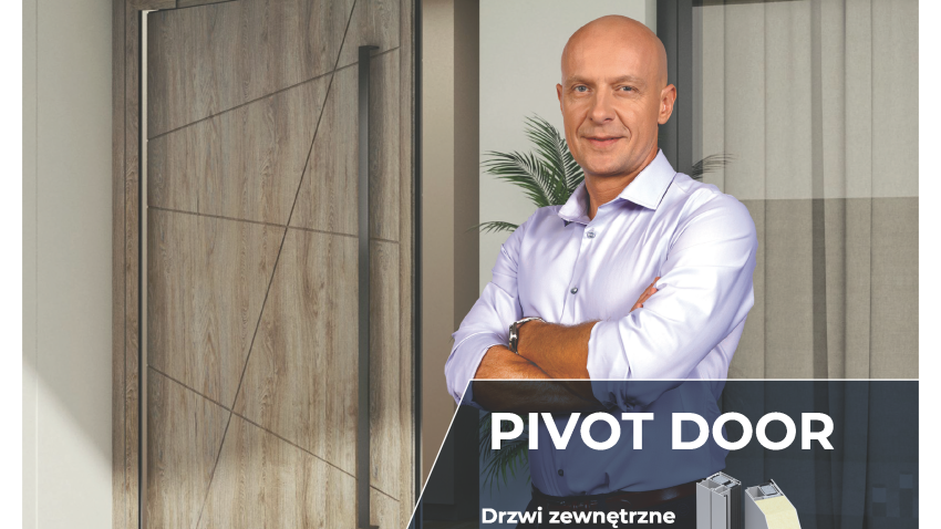 Drzwi zewnętrzne z przesuniętą osią obrotu