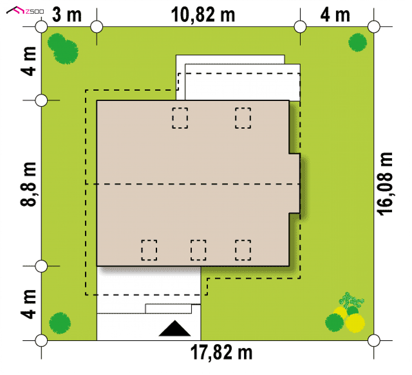 Z92 D to wyjątkowy dom z kategorii projekty domów z poddaszem użytkowym Gotowy projekt domu - Wygodny dom z dużą kotłownią na paliwo stałe, pralnią oraz pokojem na parterze.