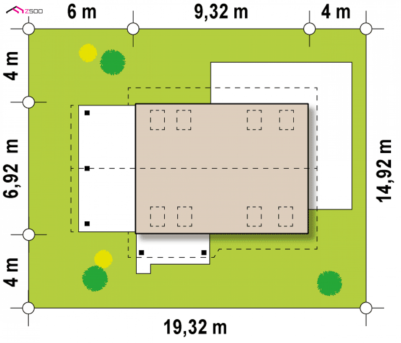 Z216 D to wyjątkowy dom z kategorii projekty domów z poddaszem użytkowym Gotowy projekt domu - Tani w realizacji, ekonomiczny w utrzymaniu, wygodny dom z gabinetem na parterze