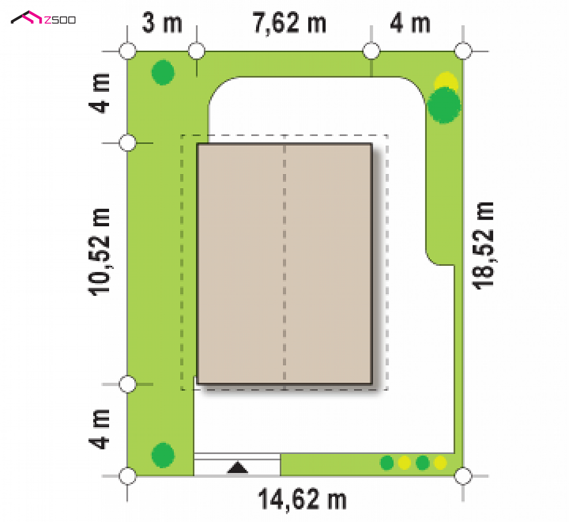 Z115 to wyjątkowy dom z kategorii projekty domów do 130 m2 Gotowy projekt domu Z115 - Prosty w bryle, subtelny i ekonomiczny dom z możliwością budowy jako pasywny.