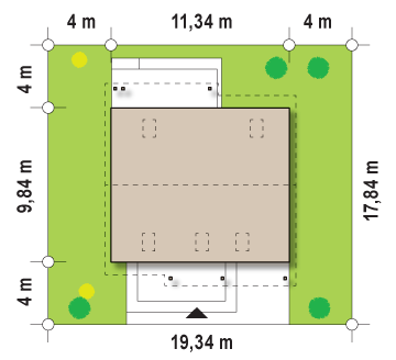Z119 to wyjątkowy dom z kategorii projekty domów do 120 m2 Gotowy projekt domu Z119 - Łatwy w budowie dom z poddaszem, przestronną częścią dzienną i garażem.