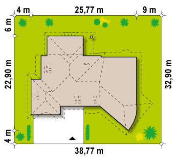 Zr5 D to wyjątkowy dom z kategorii projekty domów powyżej 300 m2 Gotowy projekt domu Zr5 D - Rezydencja z poddaszem, antresolą oraz garażem, dwustanowiskowym.