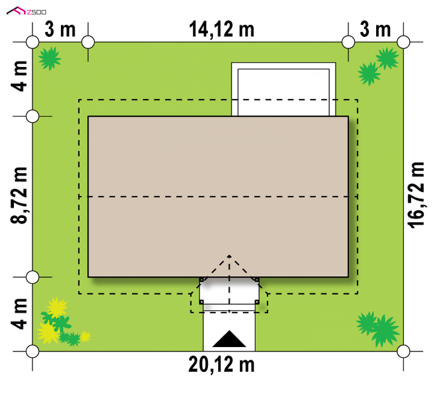 Z369 D to wyjątkowy dom z kategorii projekty domów do 110 m2 Gotowy projekt domu - Dom drewniany jednorodzinny z dachem dwuspadowym.