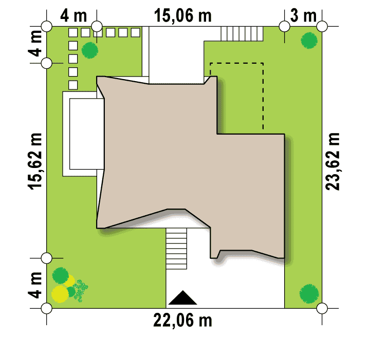 Zx145 to wyjątkowy dom z kategorii projekty domów do 140 m2 Gotowy projekt domu Zx145 - Dom jednorodzinny z garażem jednostanowiskowym.