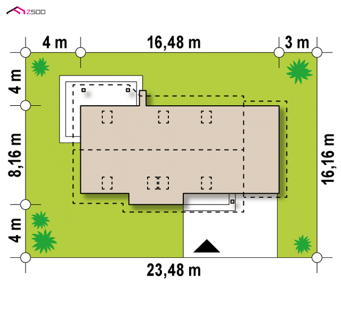 Z79 GP NF40 to wyjątkowy dom z kategorii projekty domów energooszczędnych Gotowy projekt domu Z79 GP NF40 - Wersja projektu w standardzie NF40