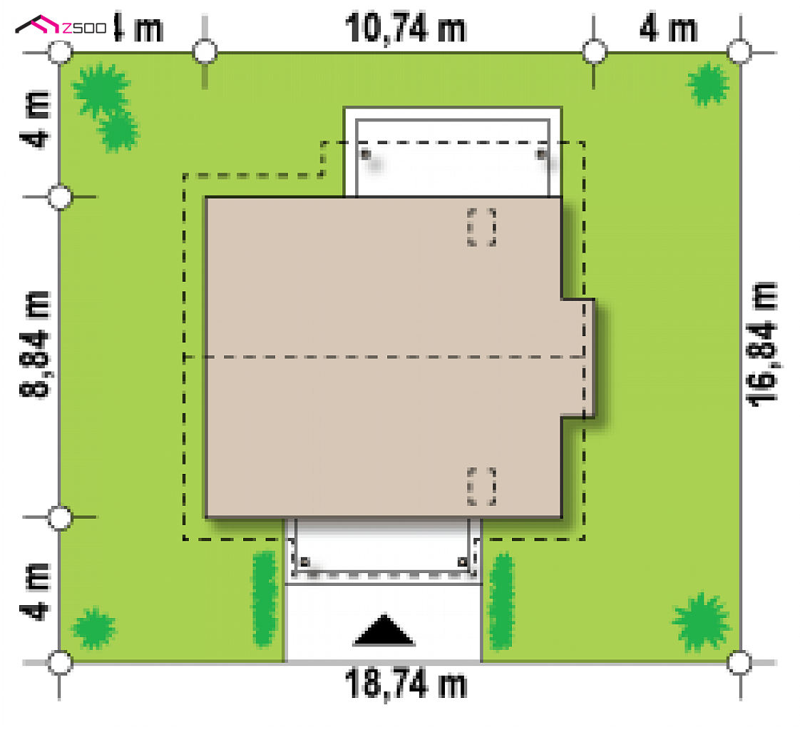 Z162 to wyjątkowy dom z kategorii projekty domów z większą liczbą pokoi Gotowy projekt domu Z162 - Funkcjonalny dom z wykuszem, tani w budowie i eksploatacji, także na małą działkę.