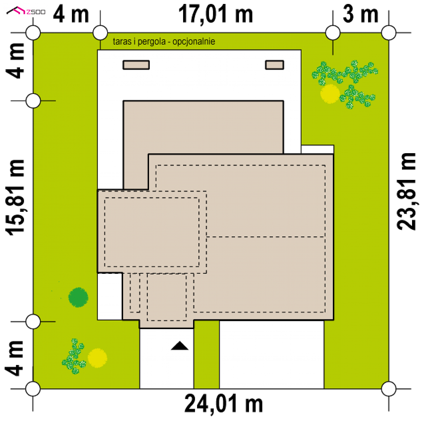 Zx152 to wyjątkowy dom z kategorii projekty domów piętrowych (dwukondygnacyjnych) Gotowy projekt domu - Piętrowy, nowoczesny dom o powierzchni 225m2 z płaskim dachem oraz dużym tarasem