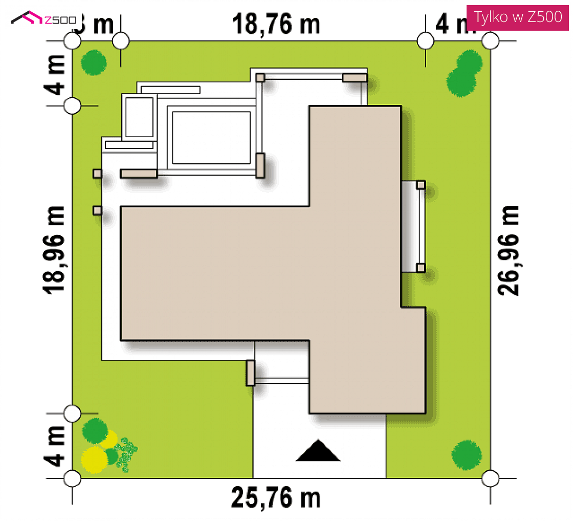 Zx137 D to wyjątkowy dom z kategorii projekty domów do 130 m2 Gotowy projekt domu Zx137 D - Nowoczesny dom parterowy z garażem dwustanowiskowym.