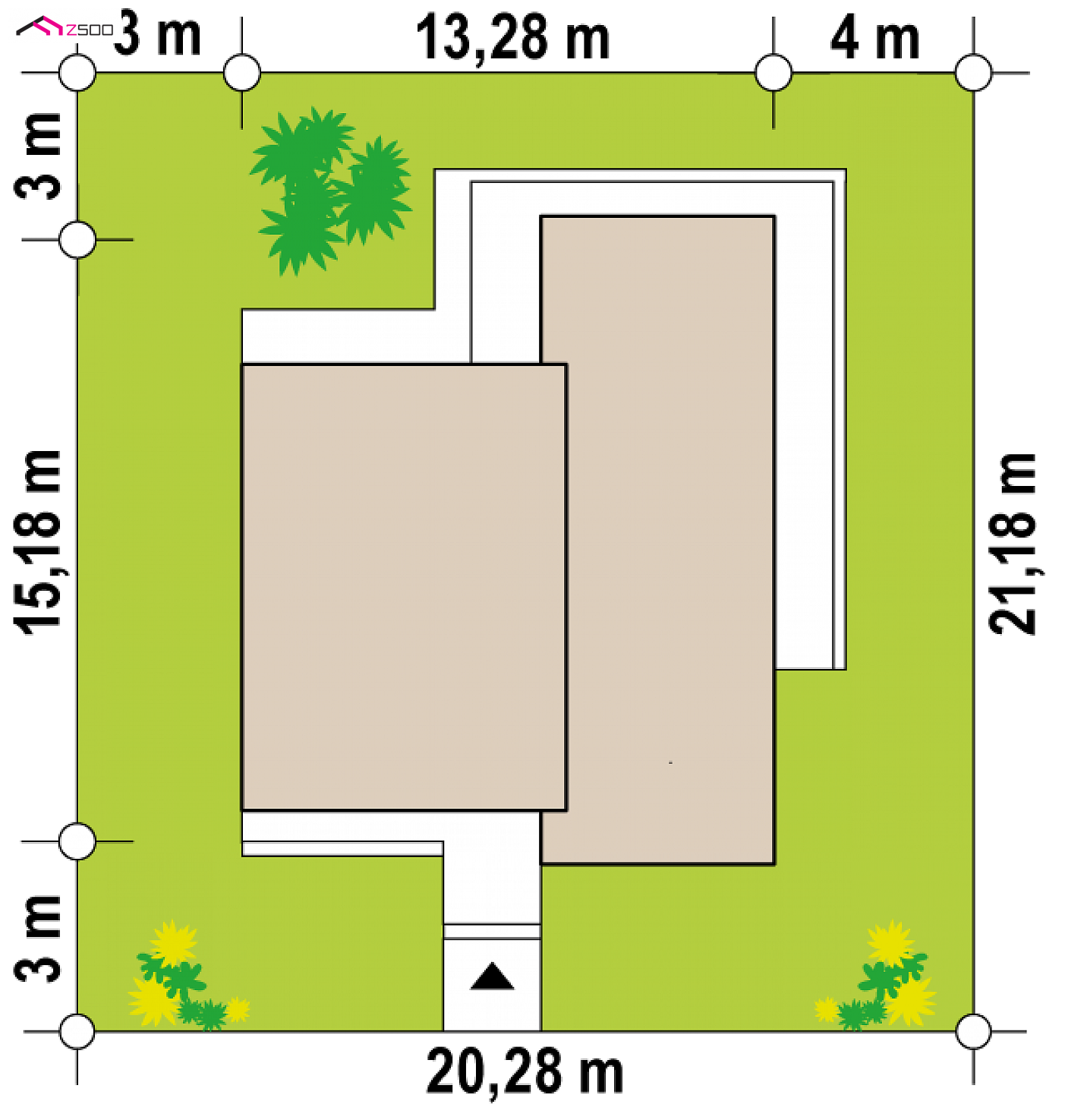 Zx201 to wyjątkowy dom z kategorii projekty domów parterowych Gotowy projekt domu - Nowoczesny dom z przestronnym salonem , dużymi przeszkleniami i antresolą