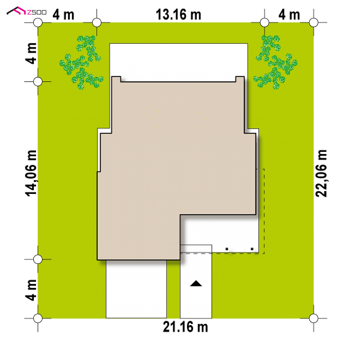 Zx155 to wyjątkowy dom z kategorii projekty domów z dachem płaskim Gotowy projekt domu Zx155 - Nowoczesny dom piętrowy z dachem płaskim o powierzchni ok 160m2.