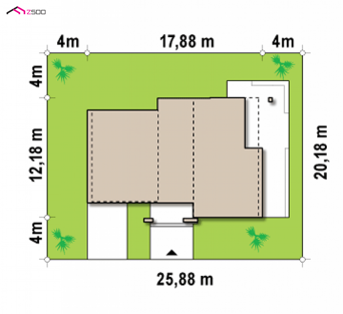Zx15 to wyjątkowy dom z kategorii projekty domów powyżej 200 m2 Gotowy projekt domu Zx15 - Nowoczesna rezydencja z garażem, tarasami na piętrze oraz z narożnymi przeszkleniami.