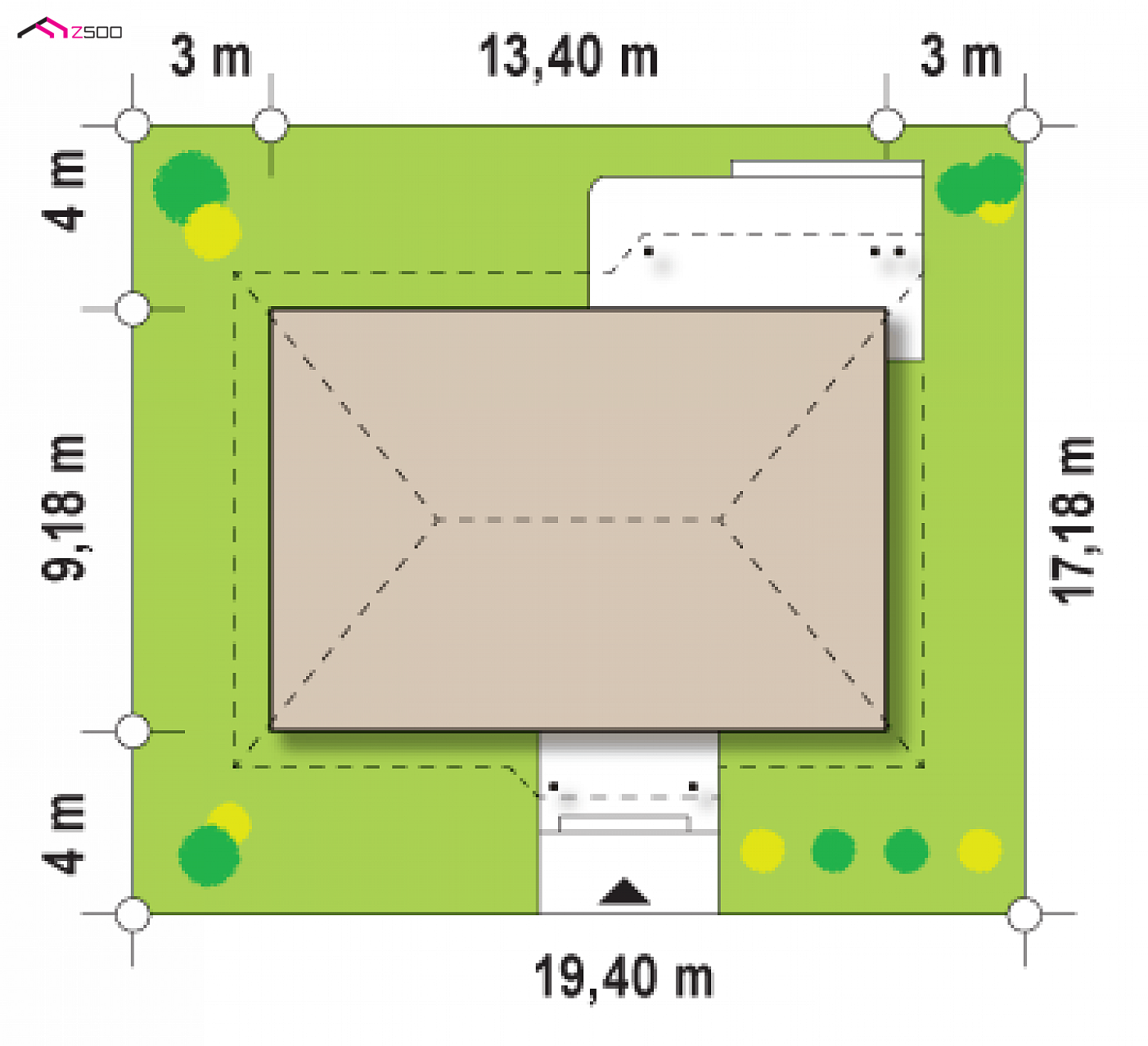 Z69 HB to wyjątkowy dom z kategorii projekty domów do 110 m2 Gotowy projekt domu - Wygodny, parterowy dom w technologii H-Block firmy Solcraft