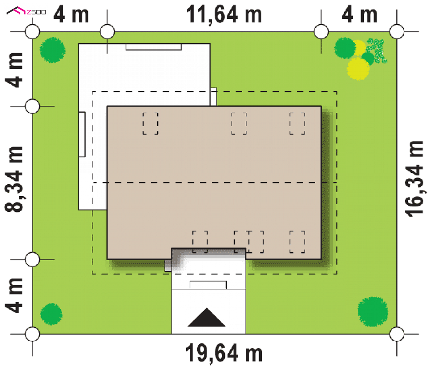Z244 HB to wyjątkowy dom z kategorii projekty domów z poddaszem użytkowym Gotowy projekt domu -