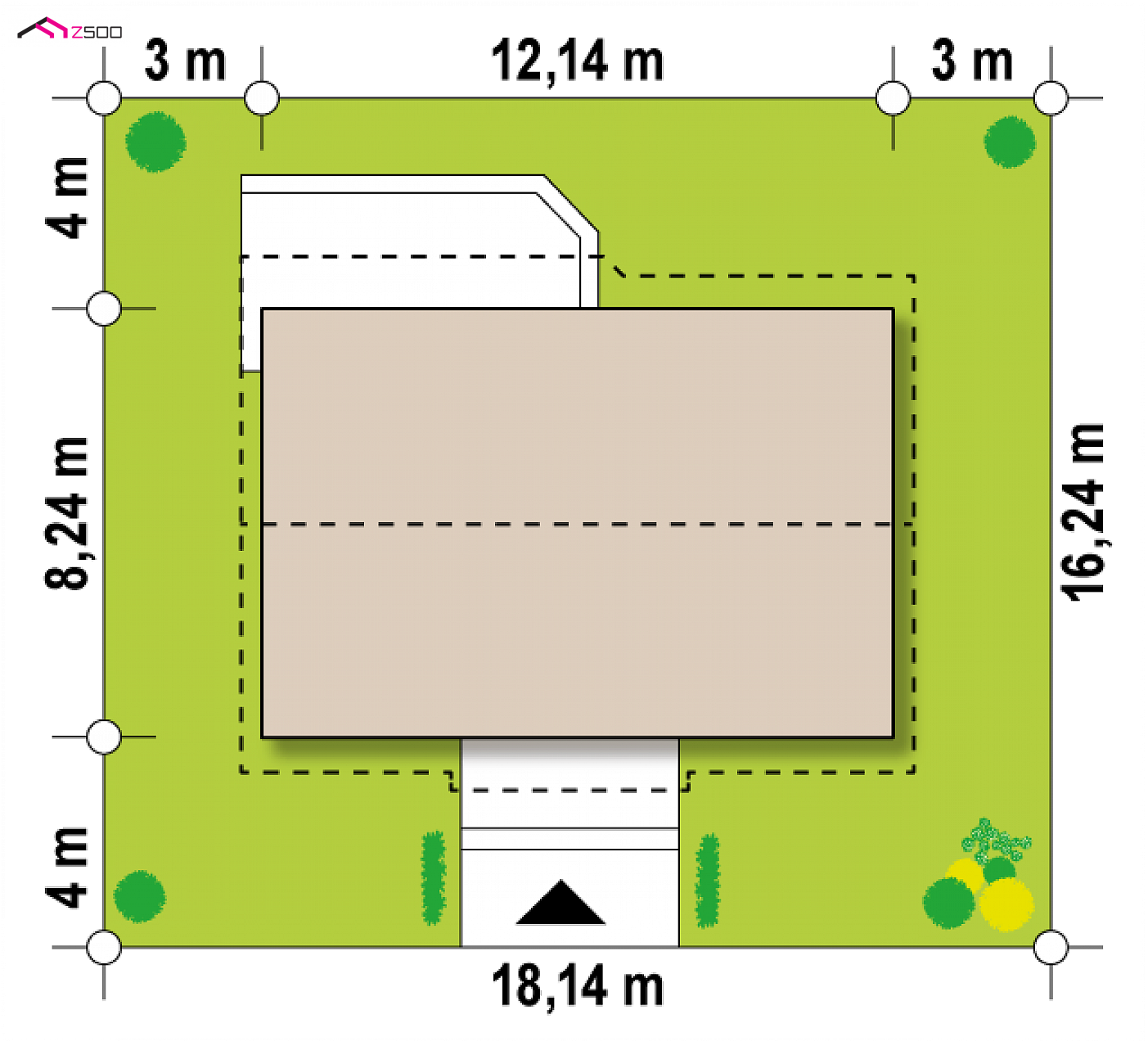 Z454 Real Green to wyjątkowy dom z kategorii projekty domów z dachem dwuspadowym Gotowy projekt domu - Projekt wyłącznie z budową! Skontaktuj się z nami przed zamówieniem