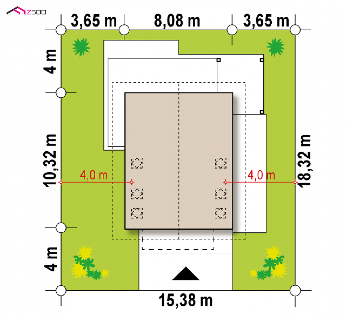 Z440 D to wyjątkowy dom z kategorii projekty domów do 100 m2 Gotowy projekt domu Z440 D - Mały dom, duże możliwości...
Dom z 3 sypialniami i salonem z antresolą