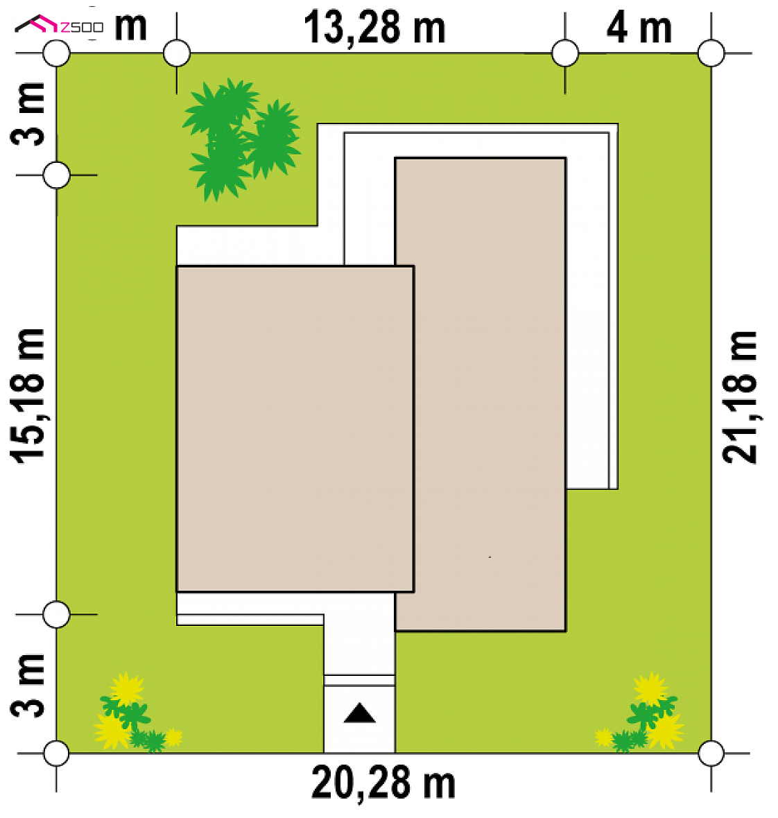 Zx201 D to wyjątkowy dom z kategorii projekty domów z czterema pokojami Gotowy projekt domu Zx201 D -