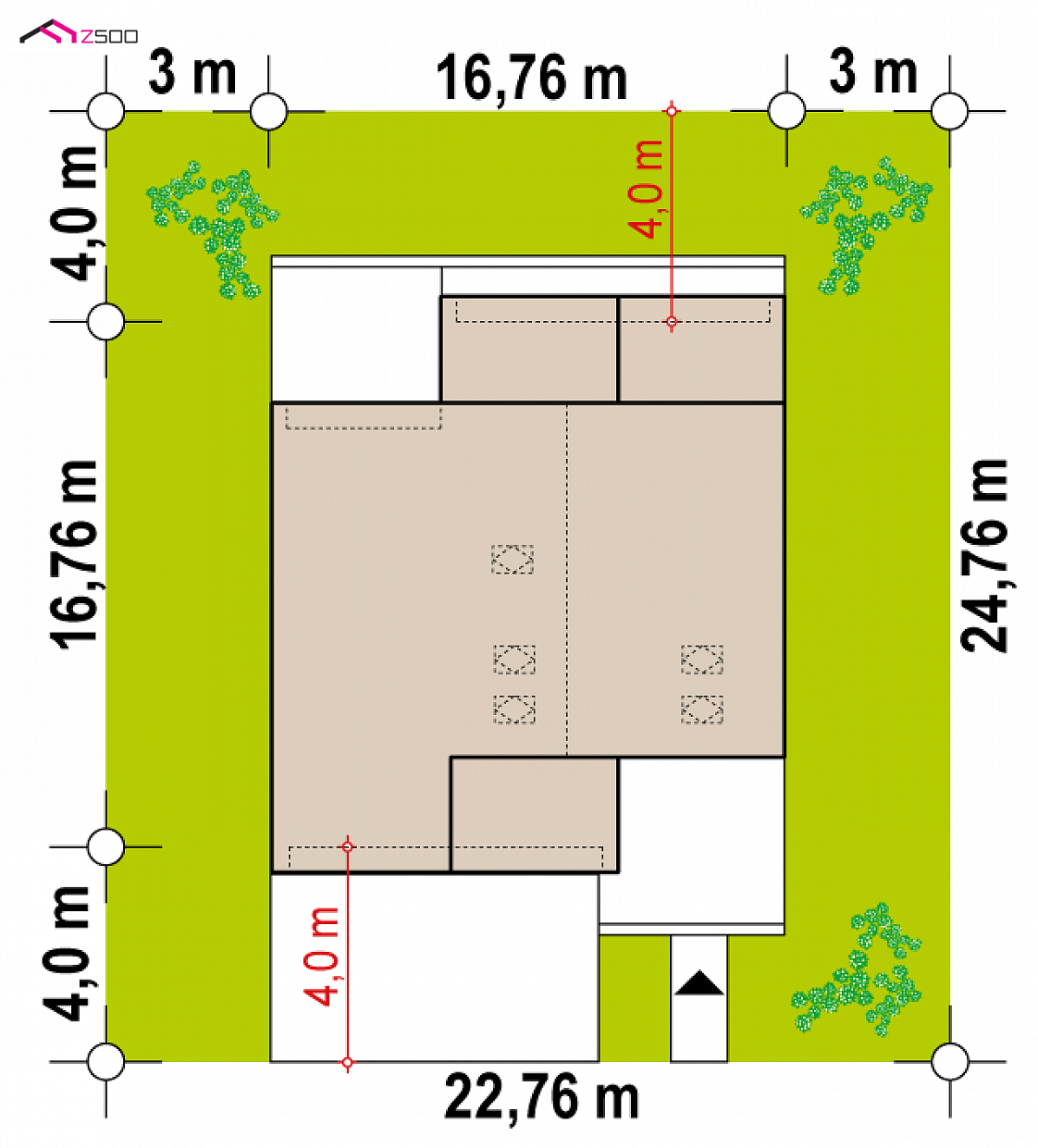 Zx251 to wyjątkowy dom z kategorii projekty domów z większą liczbą pokoi Gotowy projekt domu Zx251 - Dom z wysokim salonem, wydzieloną sypialnią , dużymi przeszkleniami i antresolą