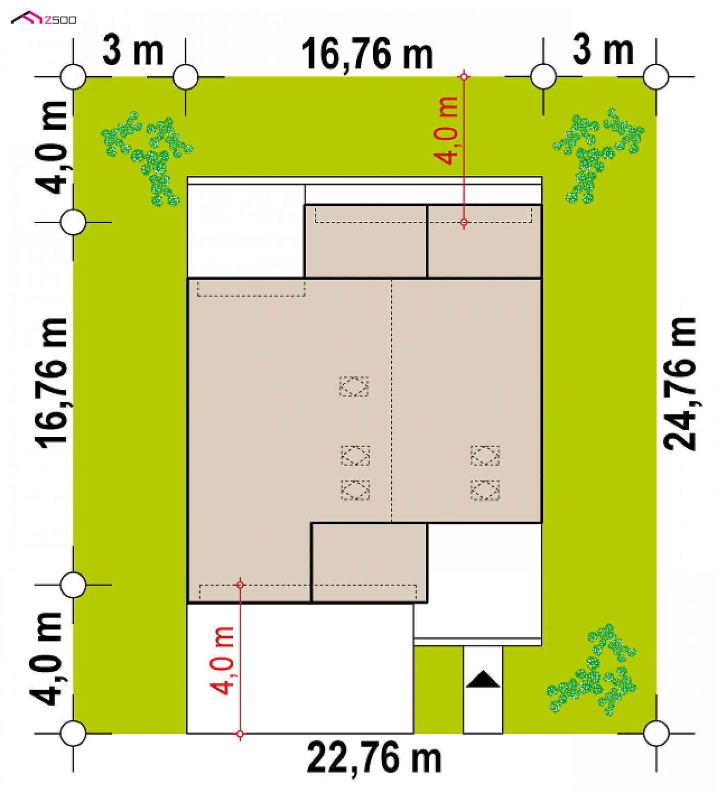 Zx251 to wyjątkowy dom z kategorii projekty domów z poddaszem użytkowym Gotowy projekt domu - Dom z wysokim salonem, wydzieloną sypialnią , dużymi przeszkleniami i antresolą