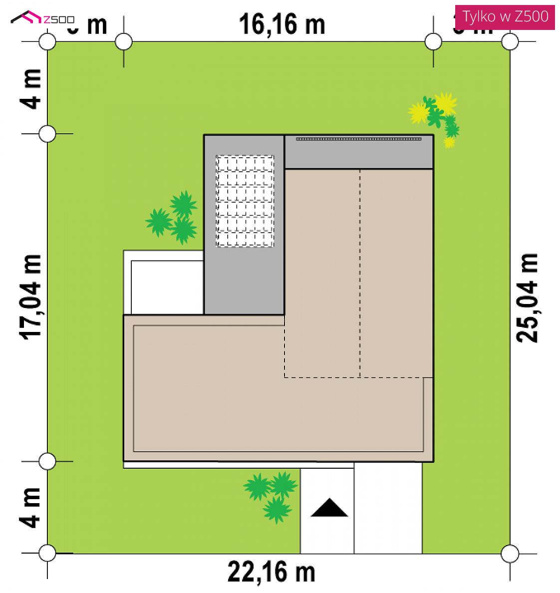 Z453 to wyjątkowy dom z kategorii projekty domów z garażem jednostanowiskowym Gotowy projekt domu Z453 - Nowoczesny dom z dużym tarasem i balkonem na piętrze oraz przestronnym salonem