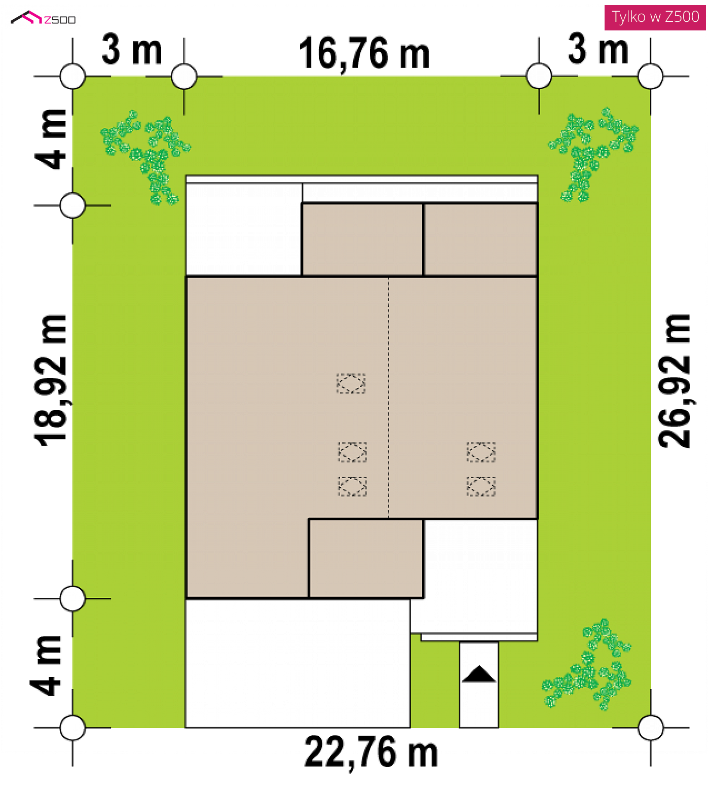 Zx251 D to wyjątkowy dom z kategorii projekty domów z poddaszem użytkowym Gotowy projekt domu - Dom z wysokim salonem, wydzieloną sypialnią i dużymi przeszkleniami i antresolą