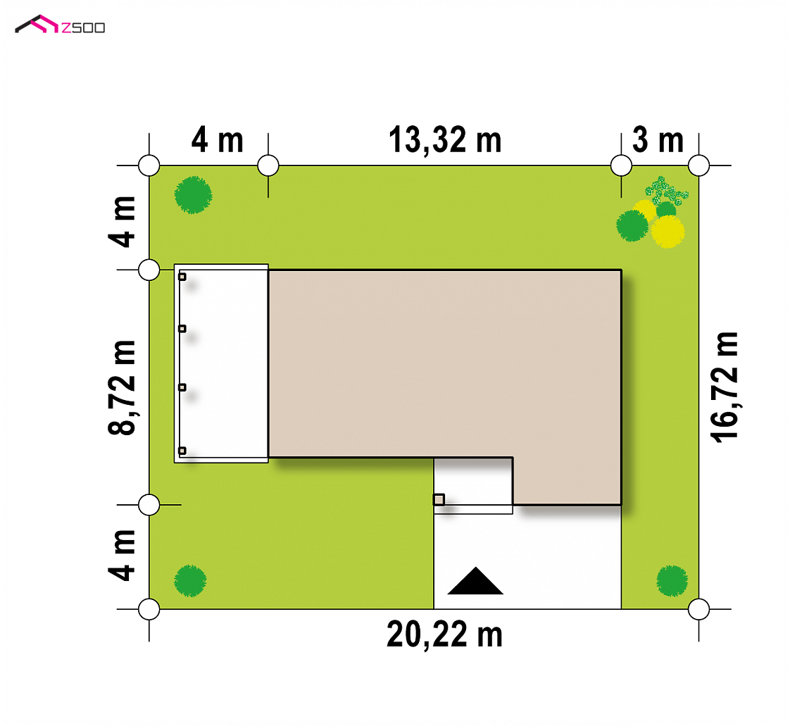 Zx63 A D to wyjątkowy dom z kategorii projekty domów z garażem jednostanowiskowym Gotowy projekt domu Zx63 A D - Piętrowy, nowoczesny dom z płaskim dachem w technologii drewnianej.