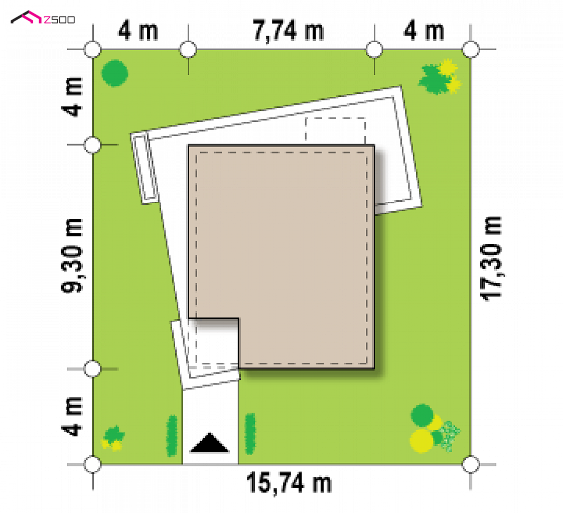 Zx51 to wyjątkowy dom z kategorii projekty domów tanich w budowie Gotowy projekt domu Zx51 - Wygodny dom o prostej bryle i nowoczesnym stylu z trzema sypialniami na piętrze.