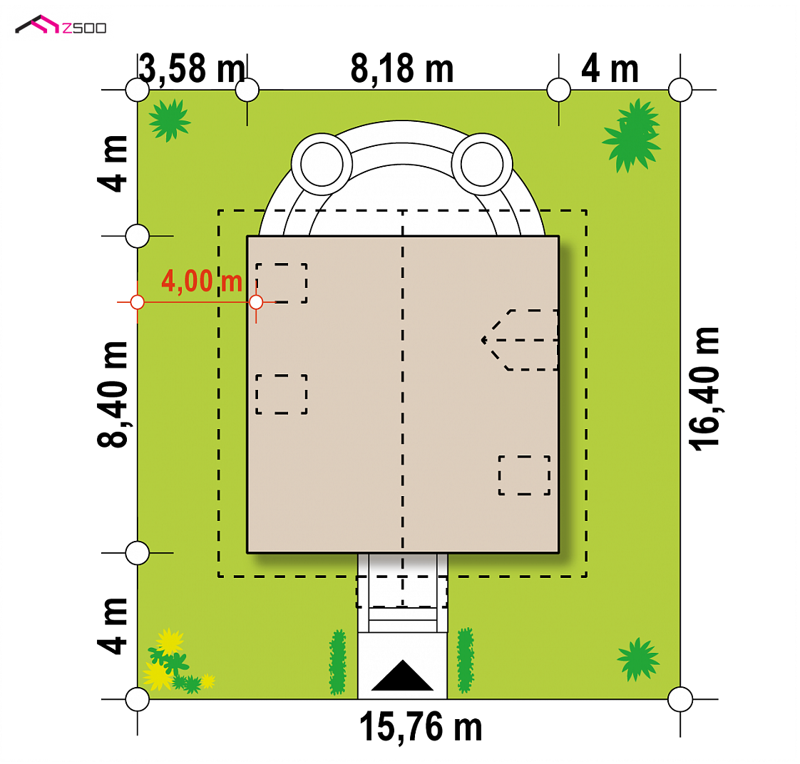 Z1 D to wyjątkowy dom z kategorii projekty domów do 100 m2 Gotowy projekt domu Z1 D - Dwuspadowy dach i elewacja w drewnie w szkielecie drewnianym