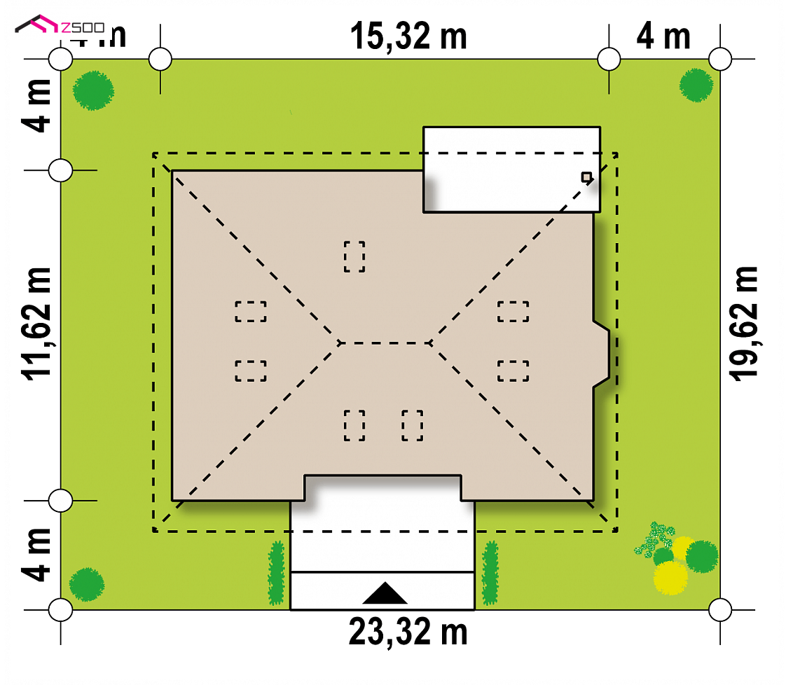 Z10 D sdu to wyjątkowy dom z kategorii projekty domów do 190 m2 Gotowy projekt domu Z10 D sdu - w szkielecie drewnianym
