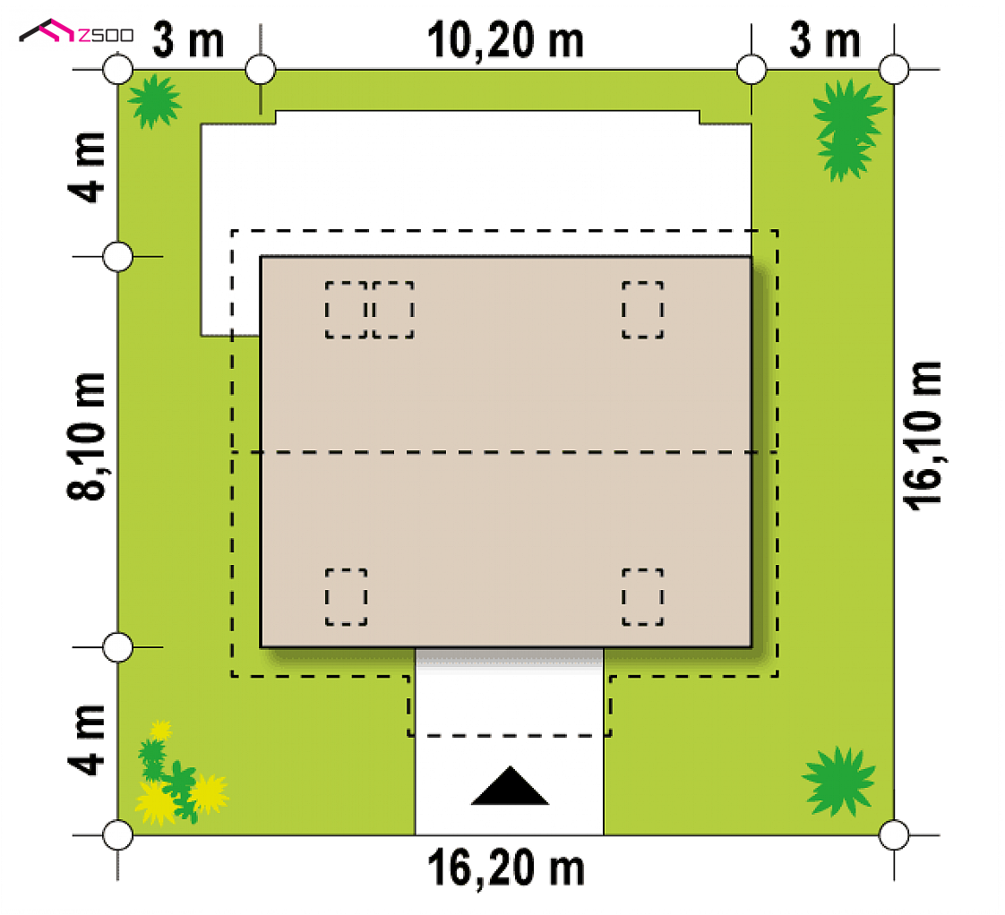 Z14 D to wyjątkowy dom z kategorii projekty domów do 120 m2 Gotowy projekt domu Z14 D - Dom z poddaszem użytkowym, dachem 2 spadowym w technologii drewnianej.