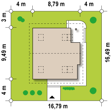 Z47 to wyjątkowy dom z kategorii projekty domów tanich w budowie Gotowy projekt domu Z47 - Piętrowy dom o jasnym, przestronnym wnętrzu z przeszkleniem przez 2 kondygnacje.