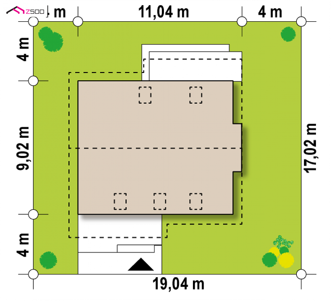 Z92 to wyjątkowy dom z kategorii projekty domów jednorodzinnych Gotowy projekt domu Z92 - Wygodny dom z dużą kotłownią na paliwo stałe, pralnią oraz pokojem na parterze.