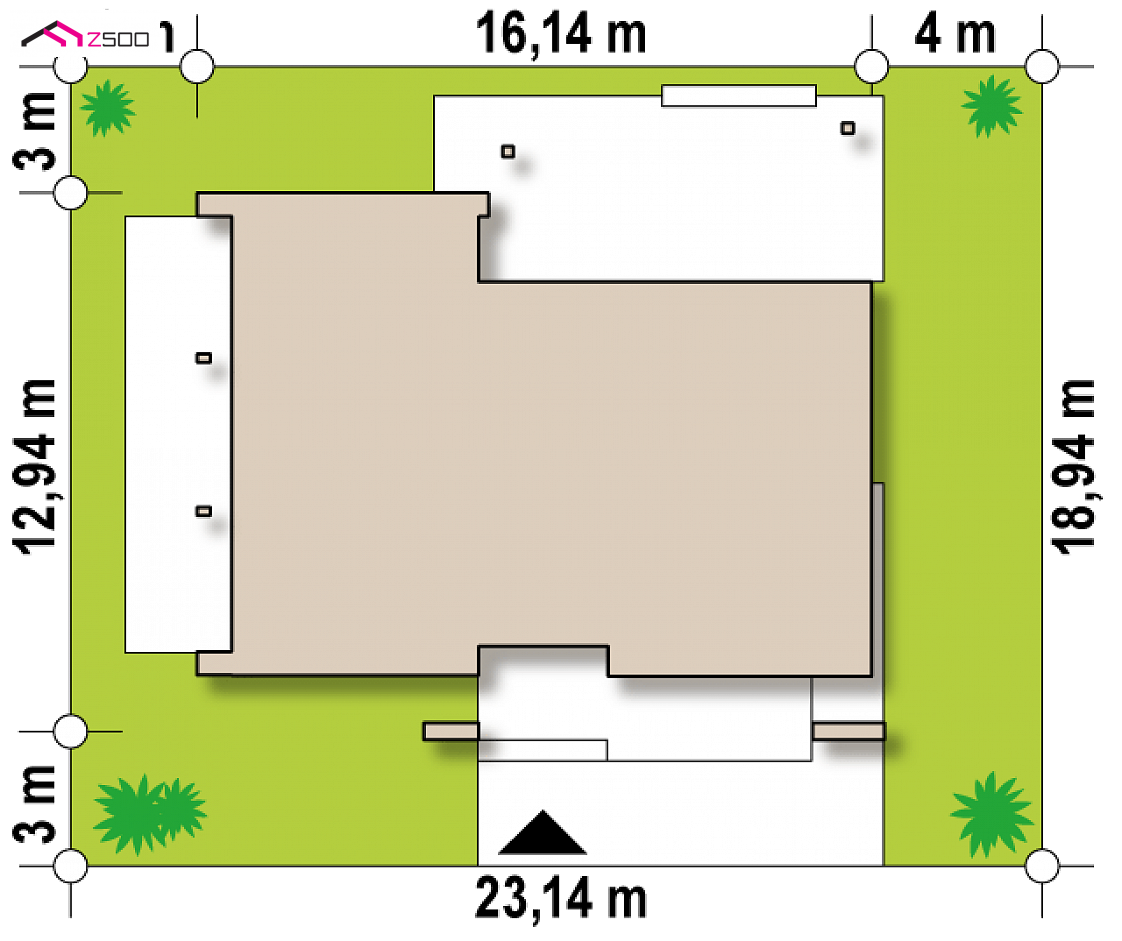 Zx106 to wyjątkowy dom z kategorii projekty domów do 130 m2 Gotowy projekt domu Zx106 - Nowoczesny dom parterowy o wyjątkowym stylu z funkcjonalnym wnętrzem.