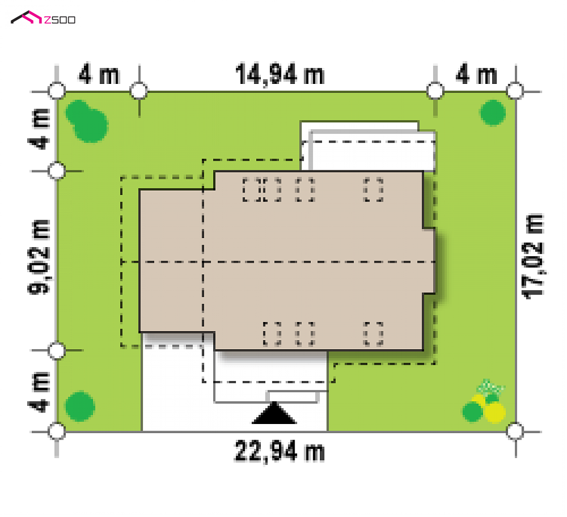 Z92 GL to wyjątkowy dom z kategorii projekty domów z garażem jednostanowiskowym Gotowy projekt domu Z92 GL - Komfortowy dom z garażem jednostanowiskowym oraz dodatkowym pomieszczeniem.