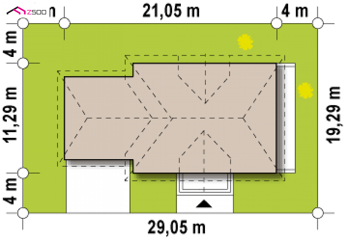 Z50 A to wyjątkowy dom z kategorii projekty domów z większą liczbą pokoi Gotowy projekt domu Z50 A - Poznaj zalety nowej, ulepszonej, wygodnej rezydencji Z50 - po liftingu!