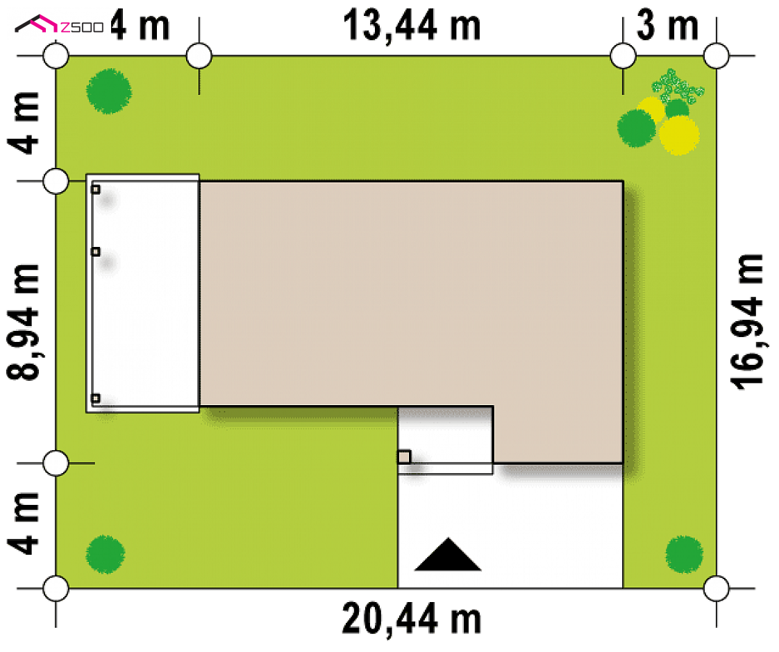 Zx63 A to wyjątkowy dom z kategorii projekty domów z garażem jednostanowiskowym Gotowy projekt domu Zx63 A - Piętrowy, nowoczesny dom z płaskim dachem i z garażem jednostanowiskowym.