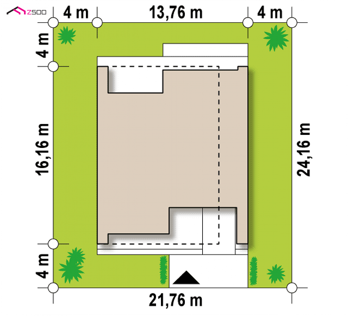 Zx123 to wyjątkowy dom z kategorii projekty domów z większą liczbą pokoi Gotowy projekt domu Zx123 - Modernistyczny dom z pełnym piętrem, garażem oraz dużymi przeszkleniami.