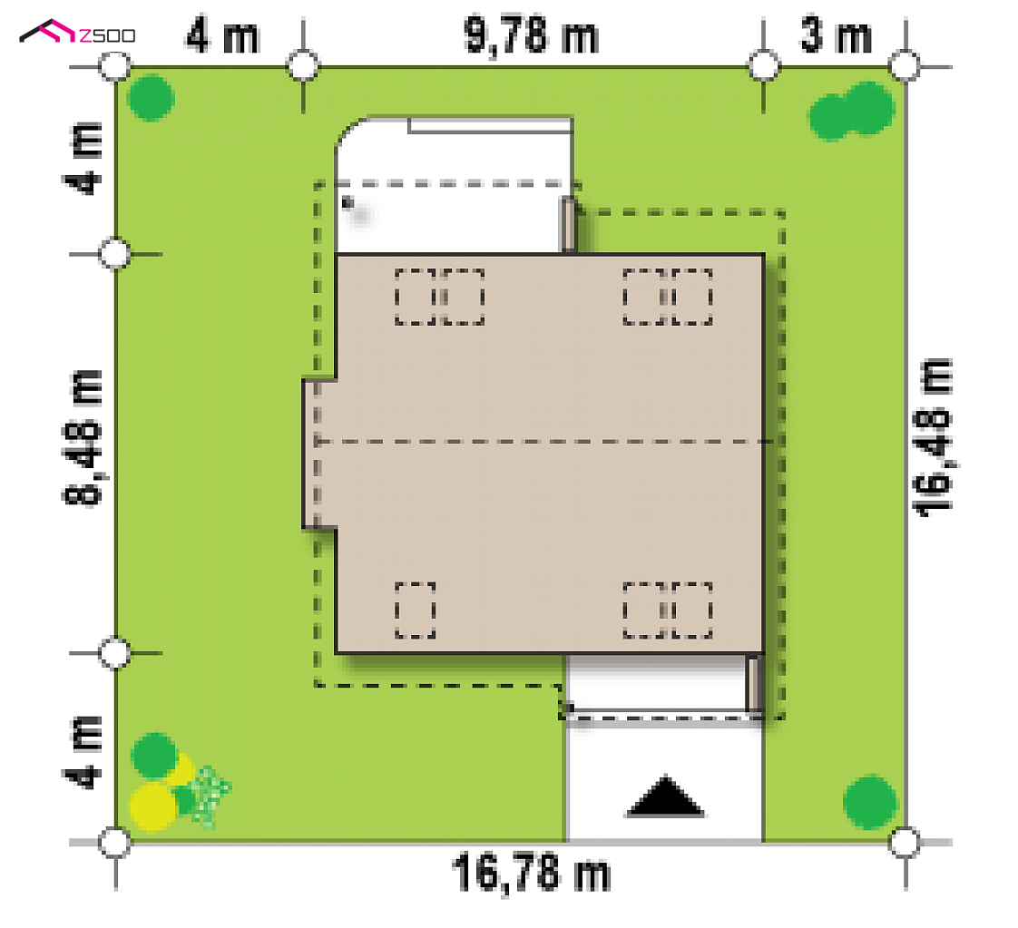 Z102 to wyjątkowy dom z kategorii projekty domów do 110 m2 Gotowy projekt domu Z102 - Funkcjonalny i tani w budowie dom z poddaszem, także na małą działkę.
