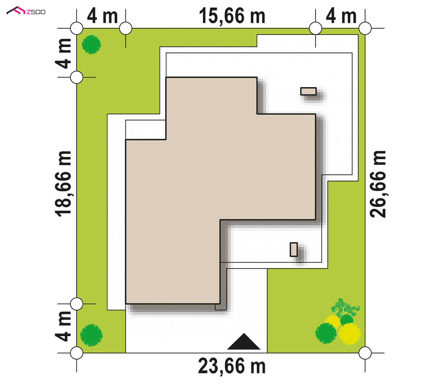 Zx108 NF40 to wyjątkowy dom z kategorii projekty domów powyżej 200 m2 Gotowy projekt domu - Wersja projektu w standardzie NF40