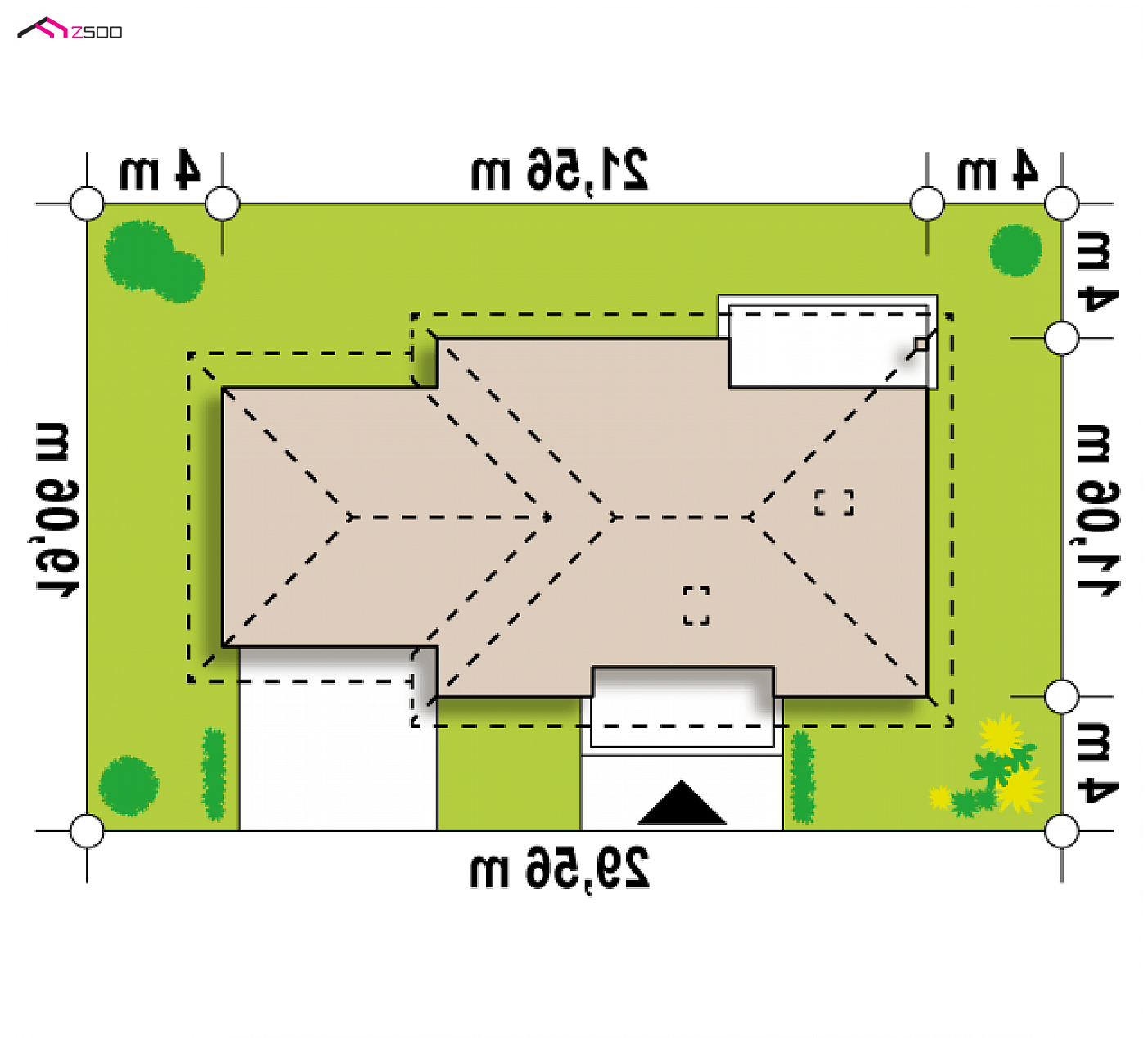 Z35 NF40 to wyjątkowy dom z kategorii projekty domów z czterema pokojami Gotowy projekt domu - Wersja projektu w standardzie NF40