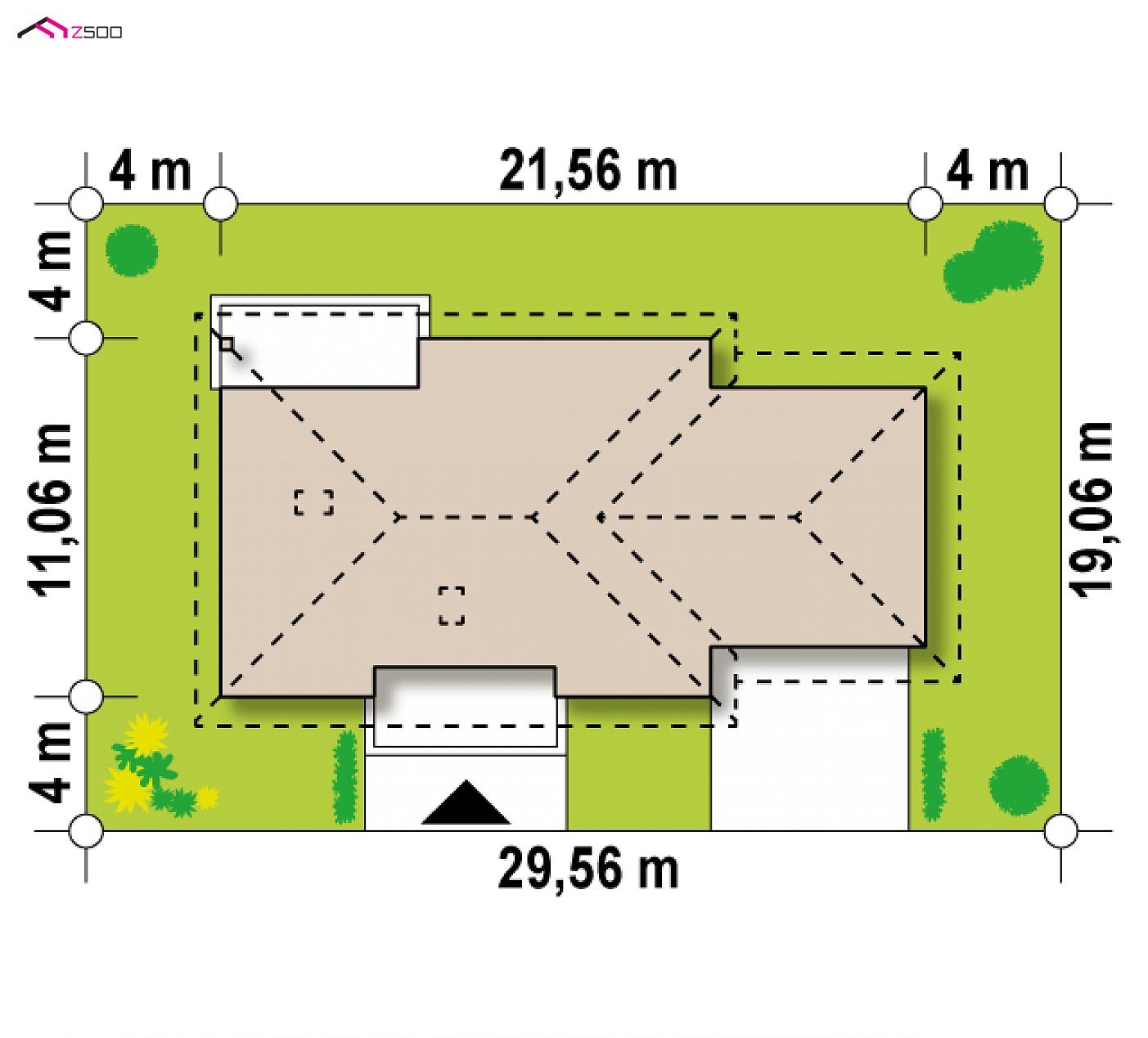Z35 NF40 to wyjątkowy dom z kategorii projekty domów z czterema pokojami Gotowy projekt domu - Wersja projektu w standardzie NF40
