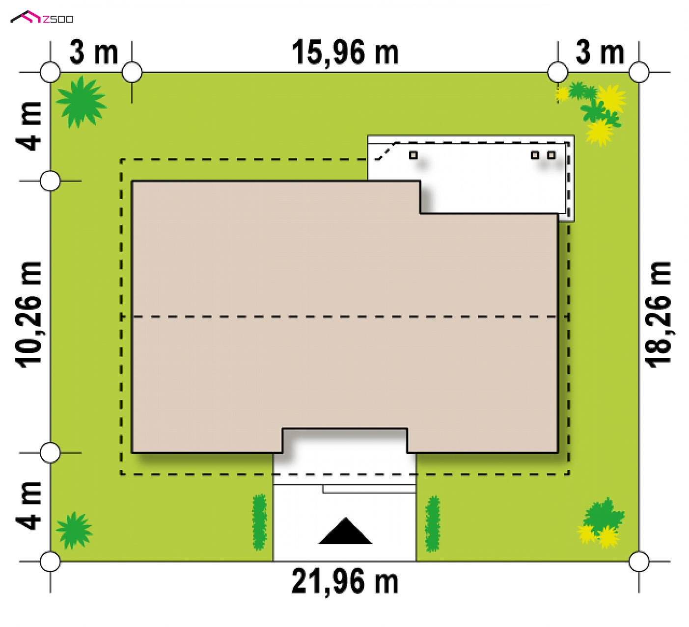 Z98 NF40 to wyjątkowy dom z kategorii projekty domów z czterema pokojami Gotowy projekt domu - Wersja projektu w standardzie NF40