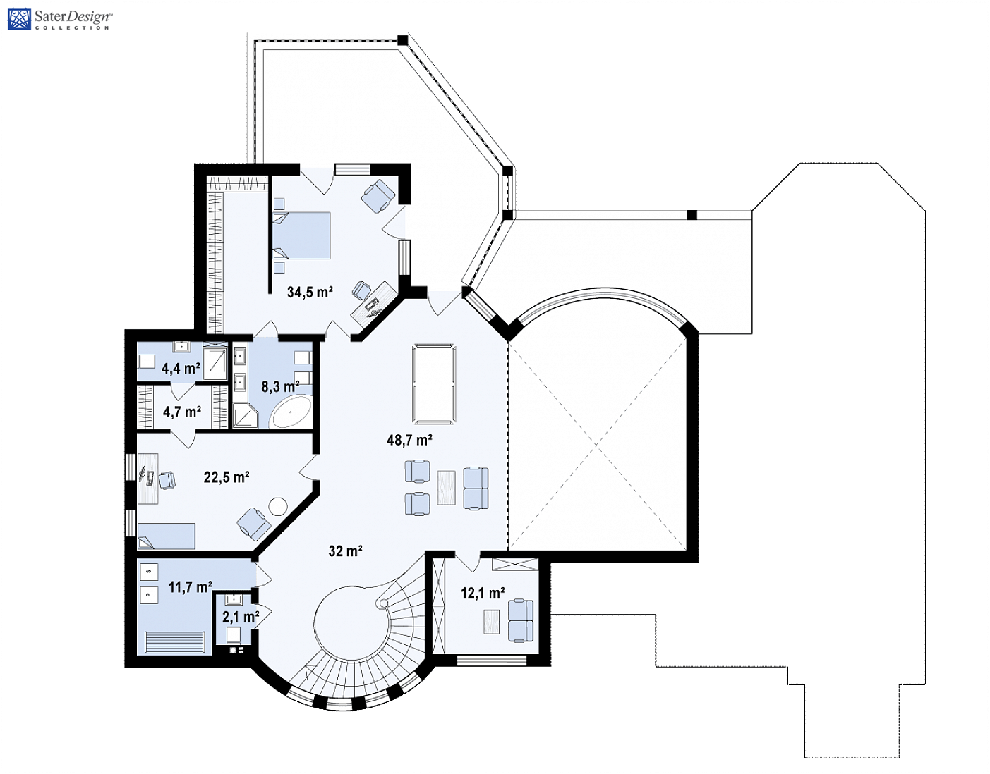 Zr9 to wyjątkowy dom z kategorii projekty domów powyżej 500 m2 Gotowy projekt domu - Klasyczna, elegancka rezydencja doskonała dla wieloosobowej rodziny