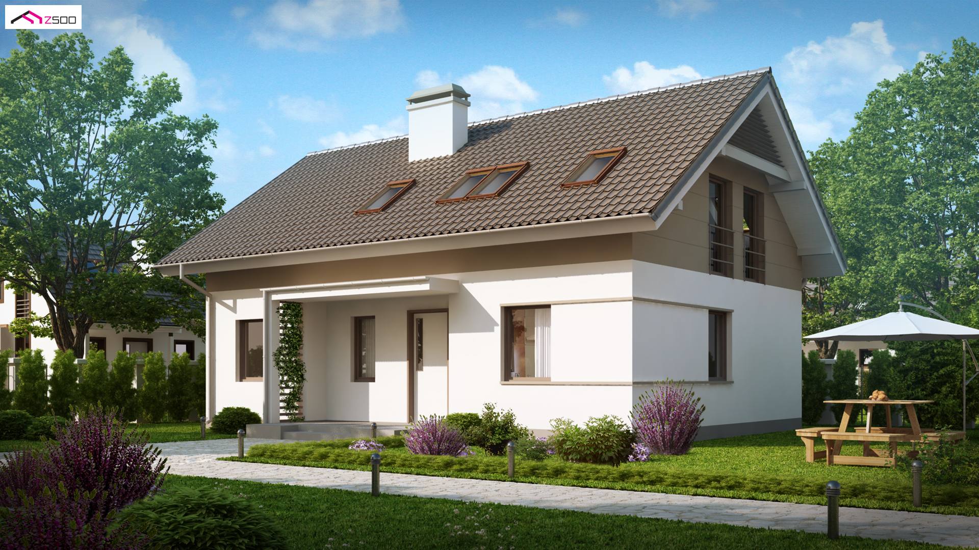 Z244 HB to wyjątkowy dom z kategorii projekty domów jednorodzinnych Gotowy projekt domu -