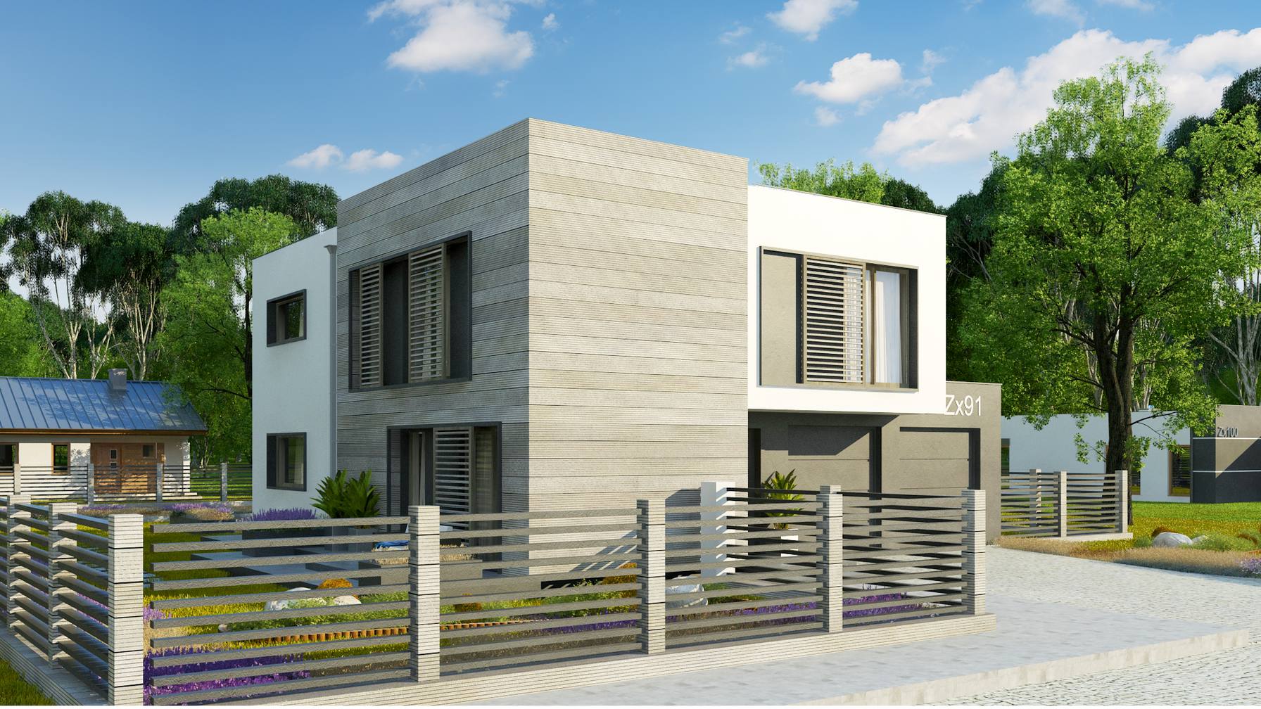 Mint house  Projekt domu Zx91 Prosty, nowoczesny dom o powierzchni ok