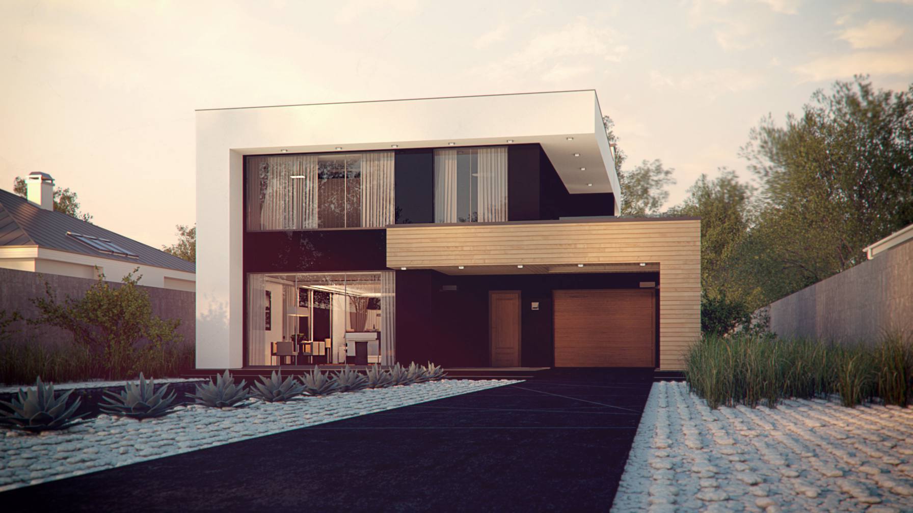 Mint house  Projekt domu Zx91 Prosty, nowoczesny dom o powierzchni ok