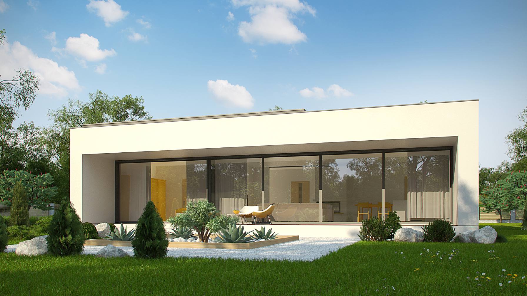 そらページ Projekt domu Zx72 minus Pomniejszona wersja Zx72 z 3 sypialniami o